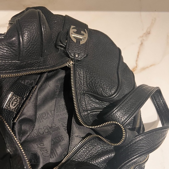 JUST CAVALLI by ROBERTO CAVALLI  BLACK HANDBAG - Picture 13 of 13